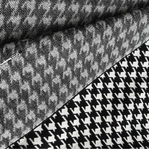 NWT Houndstooth Knit Long Open Front Cardigan - Picture 7 of 7